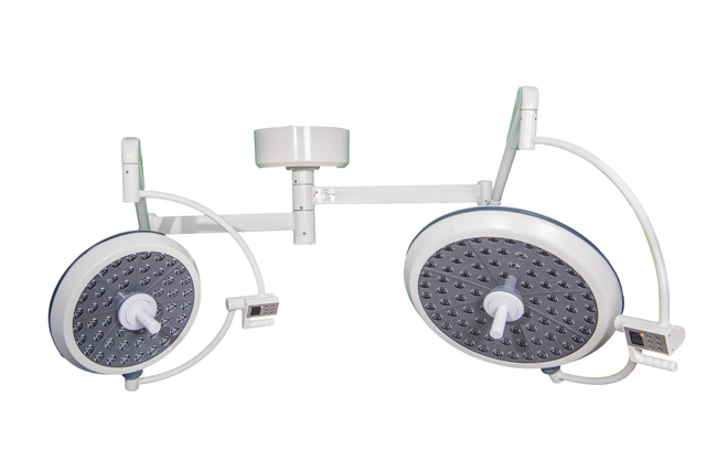 Ceiling mounted dual dome operating lamp