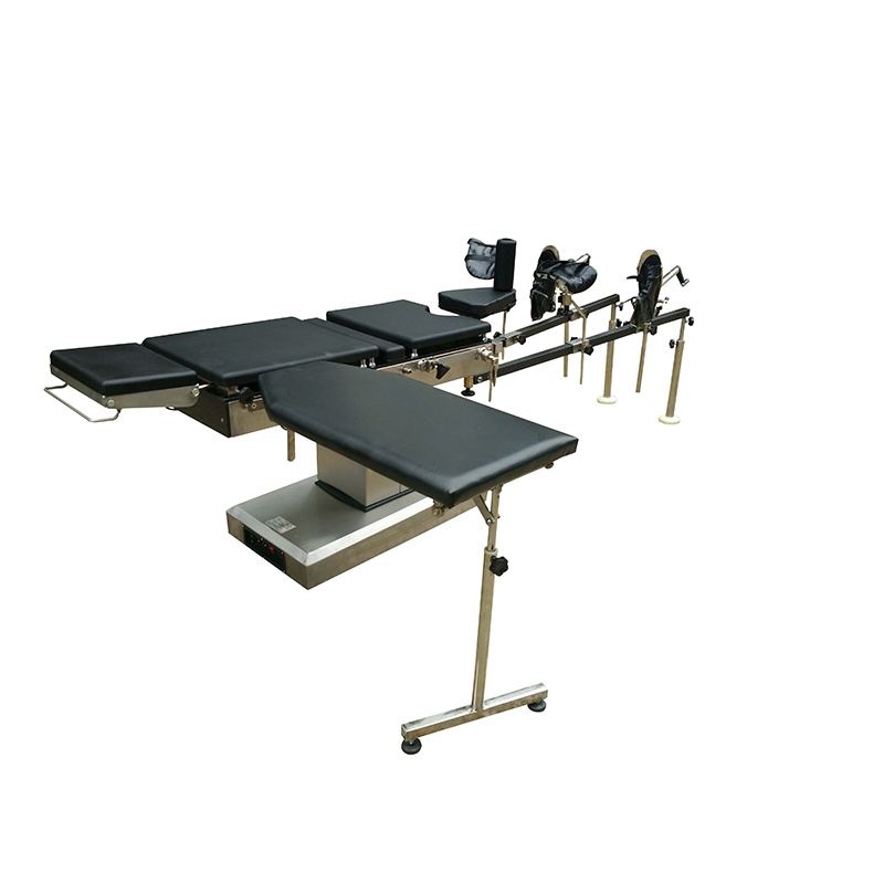 SXD8804-A Electric Operating Table Manufacturer Supplier Orthopedic Radiolucent X-RAY C-ARM Electric Operating Table With Hanging Traction Frame Set