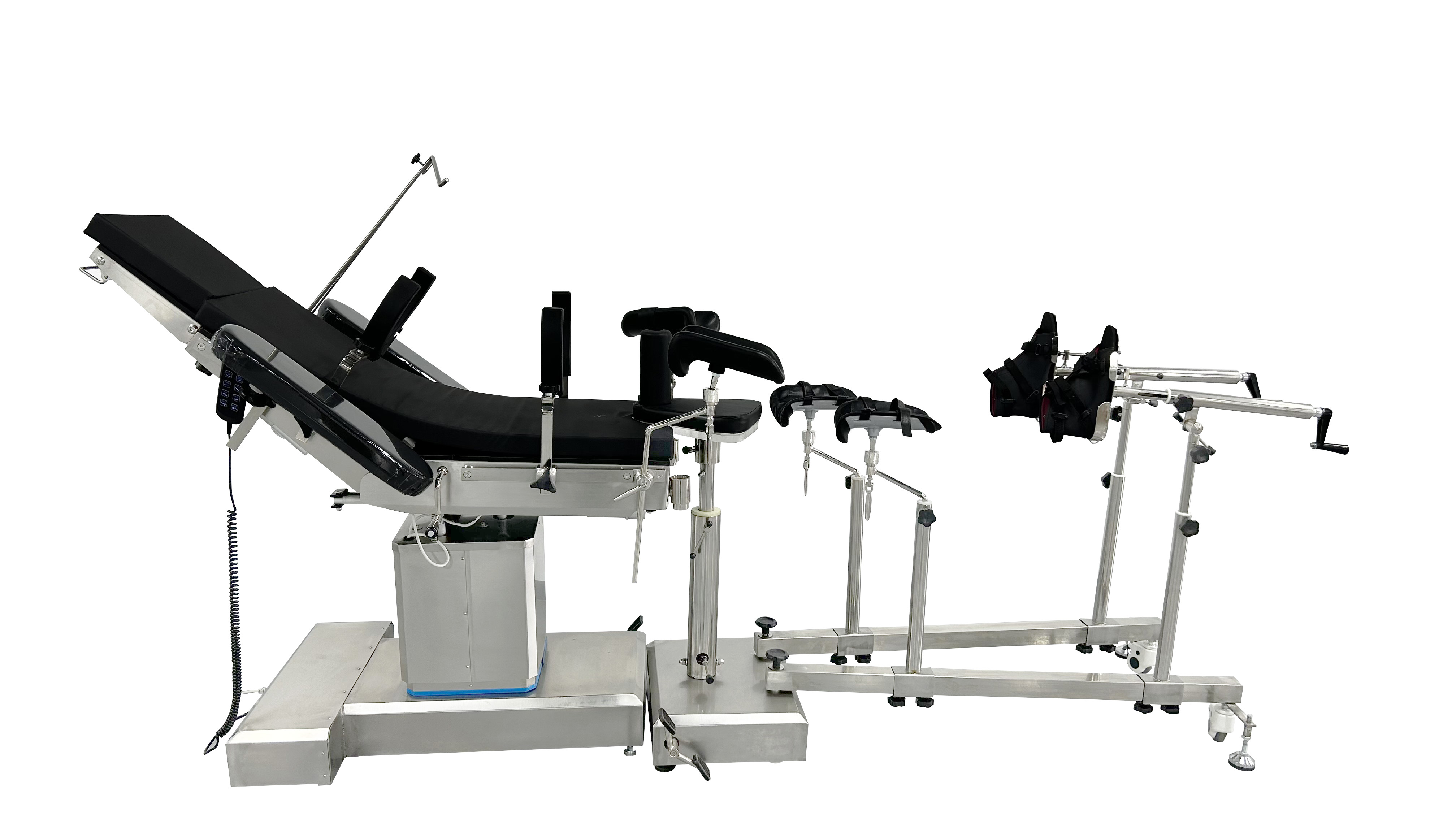 SXD8804-A Electric Operating Table Manufacturer Supplier Universal Orthopedic Radiolucent X-RAY C-ARM Electric Operating Table With Floor Mobile Traction Frame Set