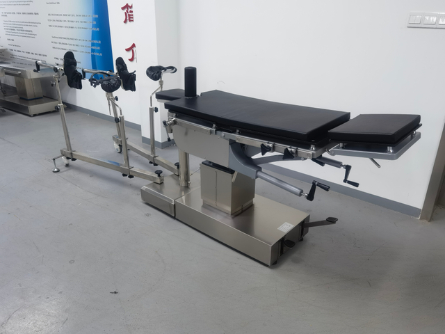 Manual Hyraulic Orthopedic Surgical Table X-RAY Radiolucent Operating Table T With Mobile Floor Traction Frame