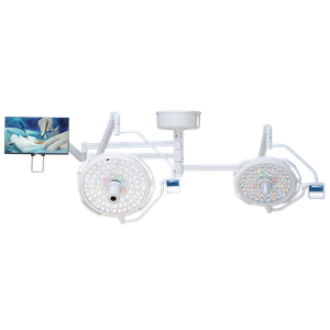 Ceiling Mounted 3 Arms Led Operating Lights With Camera And Monitor
