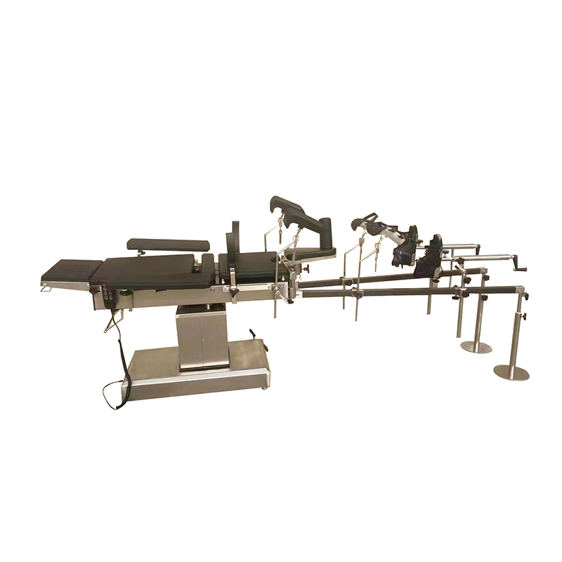 SXD8804-A Electric Operating Table Manufacturer Supplier Orthopedic Radiolucent X-RAY C-ARM Electric Operating Table With Hanging Traction Frame Set