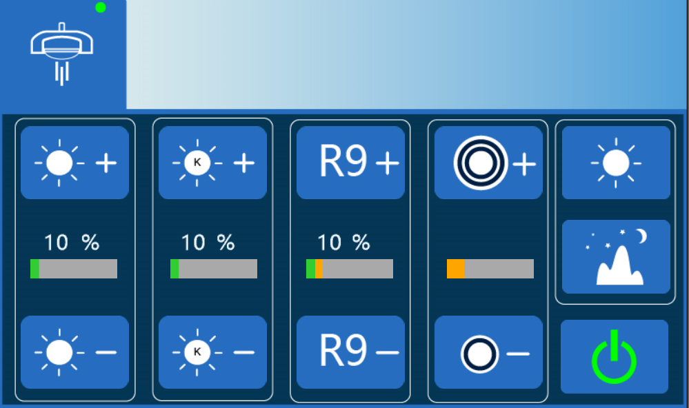 Ceiling Mounted 3 Arms Led Operating Lights With Camera And Monitor