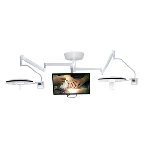 3 Arms Ceiling Mounted Led Colored Surgical Lamp Operating Room Lights With Camera And Monitor