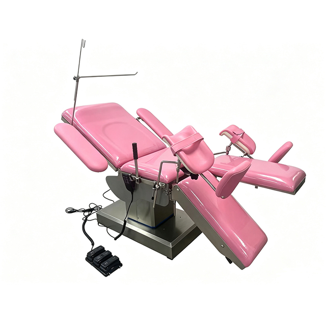 Two Controls Electric Delivery Exam Bed Operation Table Gynecological With Split Leg Plate With Foot Switch